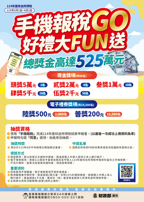 手機報稅GO好禮大FUN送